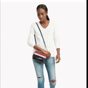 Tommy Hilfiger Essential V-Neck Dot Sweater